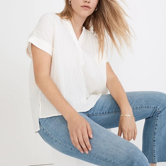 Madewell Lakeline Boho Pop Over Shirt - Picture 1 of 12